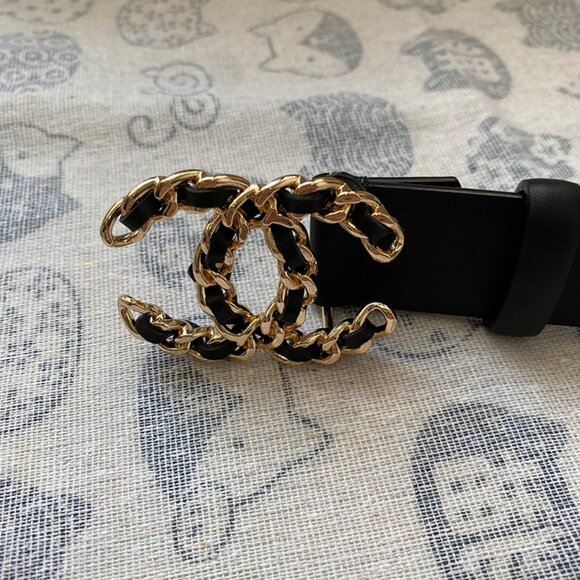 CHANEL Women's Double C-Buckle Belt - Picture 2 of 6